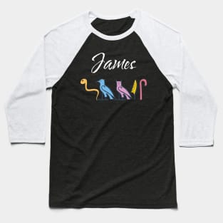 JAMES-American names in hieroglyphic letters-James, name in a Pharaonic Khartouch-Hieroglyphic pharaonic names Baseball T-Shirt